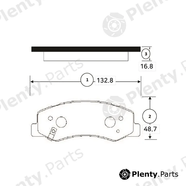 CTR GK1346 — Brake Pad Set, disc brake