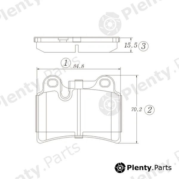 CTR GK1477 — Brake Pad Set, disc brake