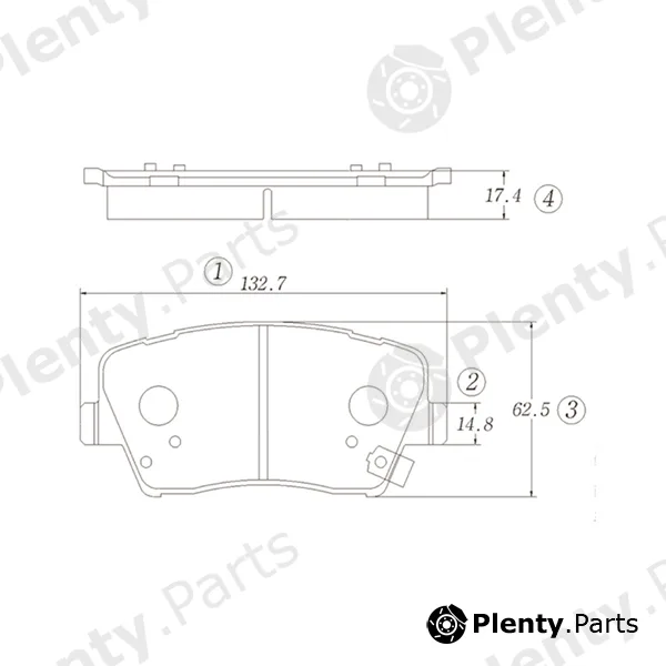 CTR GK1398 — Brake Pad Set, disc brake