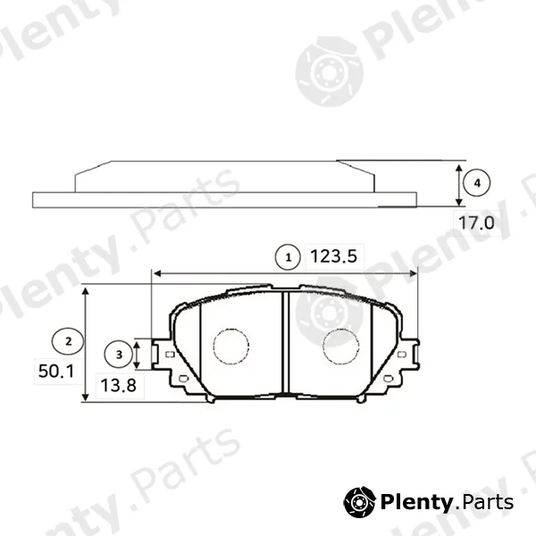 CTR GK1173 — Brake Pad Set, disc brake