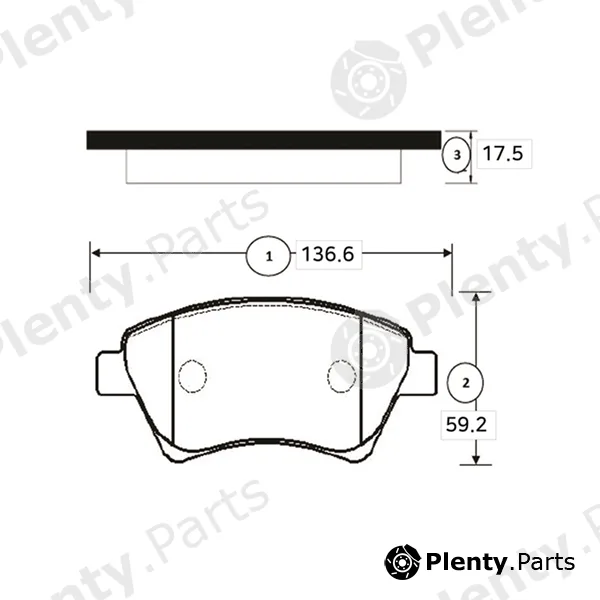 CTR GK0935 — Brake Pad Set, disc brake