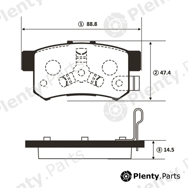 CTR GK0358 — Brake Pad Set, disc brake