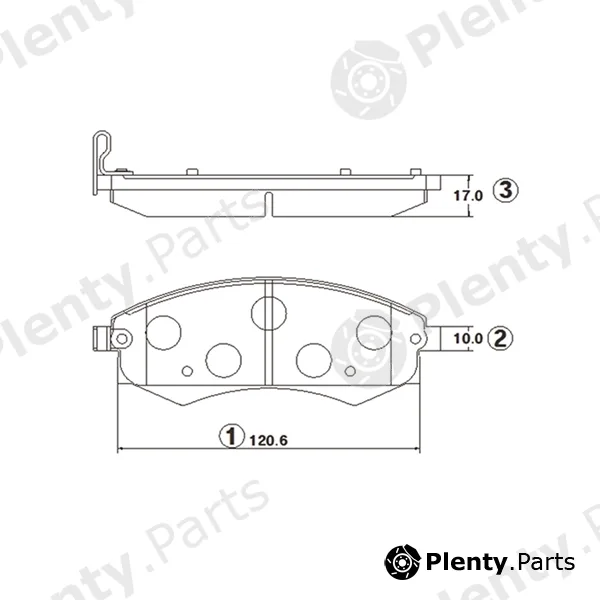 CTR GK0540 — Brake Pad Set, disc brake