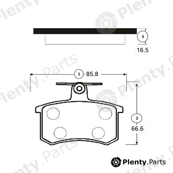 CTR GK1269 — Brake Pad Set, disc brake