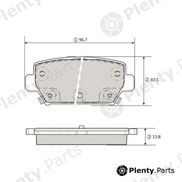 CTR GK1447 — Brake Pad Set, disc brake