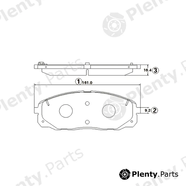 CTR GK1394 — Brake Pad Set, disc brake