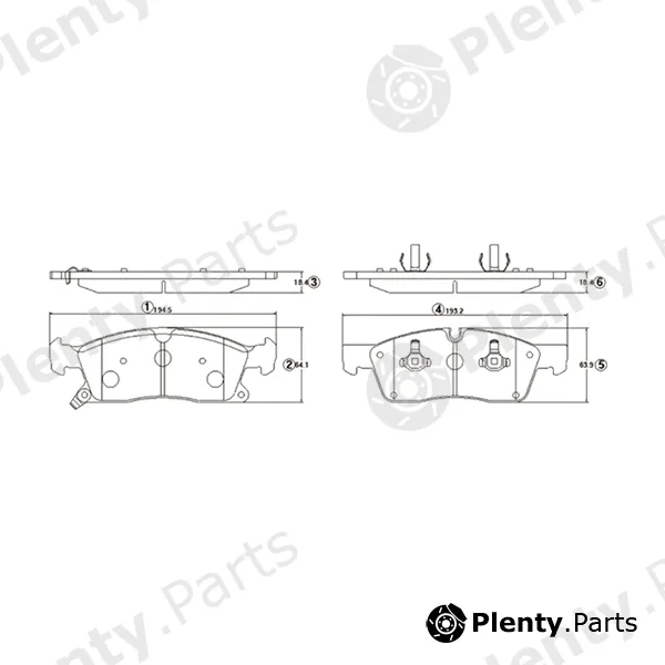 CTR GK1329 — Brake Pad Set, disc brake