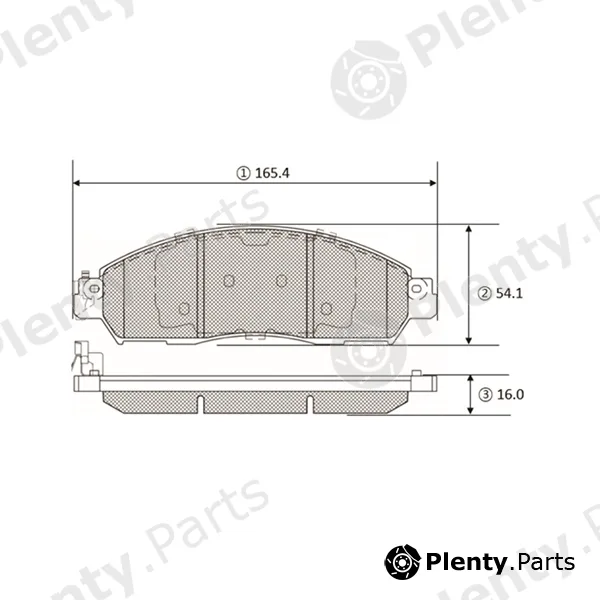 CTR GK1452 — Brake Pad Set, disc brake