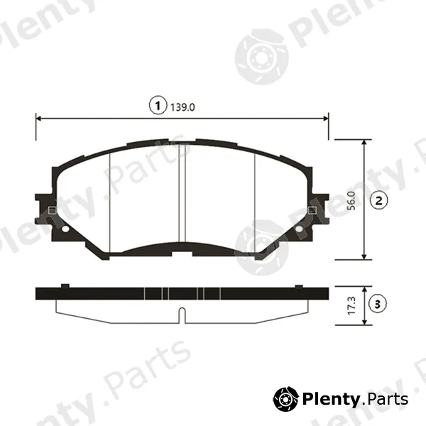 CTR GK1062 — Brake Pad Set, disc brake