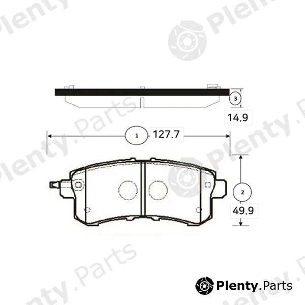 CTR GK1356 — Brake Pad Set, disc brake