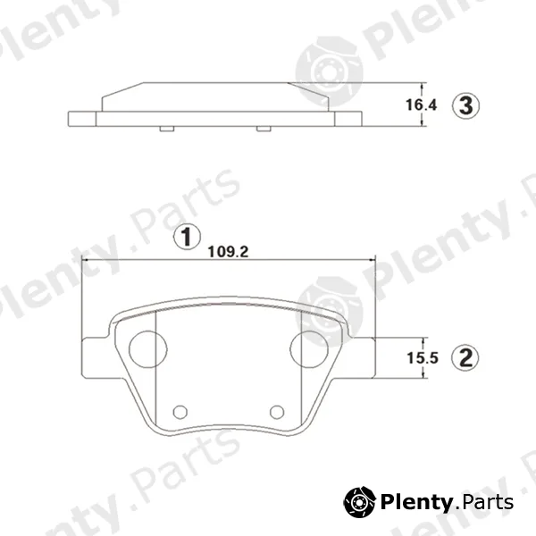 CTR GK1427 — Brake Pad Set, disc brake