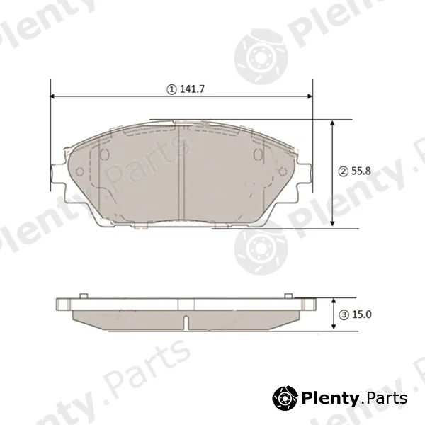 CTR GK1446 — Brake Pad Set, disc brake