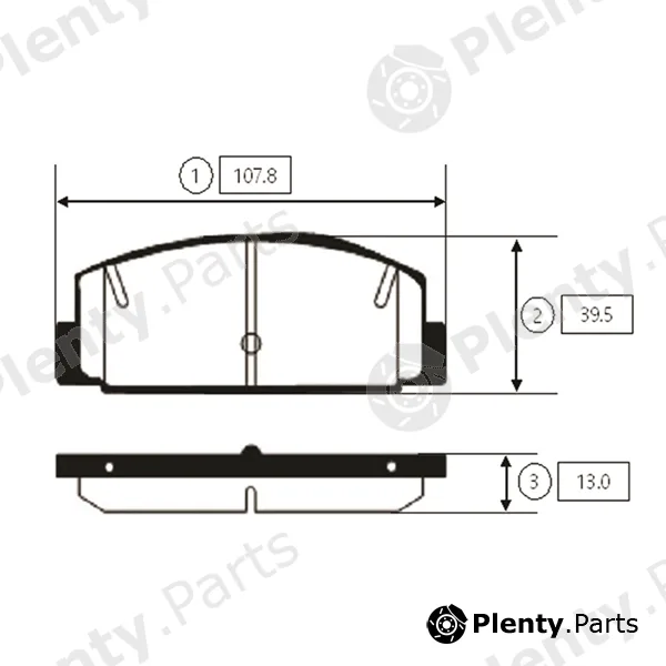 CTR GK0715 — Brake Pad Set, disc brake