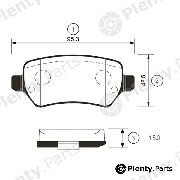 CTR GK0303 — Brake Pad Set, disc brake