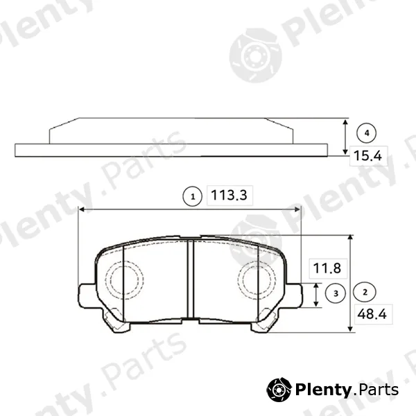 CTR GK0401 — Brake Pad Set, disc brake