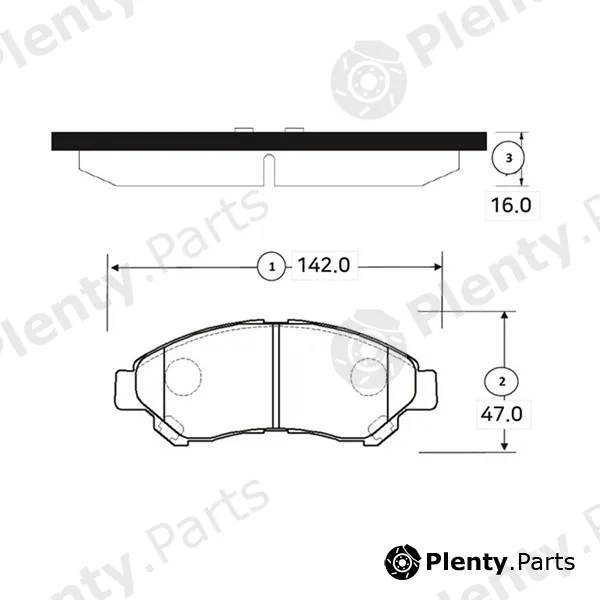 CTR GK1180 — Brake Pad Set, disc brake