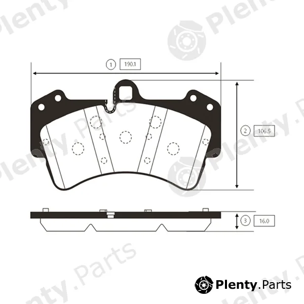 CTR GK1299 — Brake Pad Set, disc brake