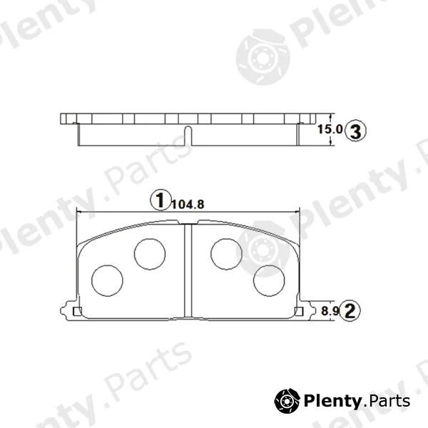 CTR GK1120 — Brake Pad Set, disc brake