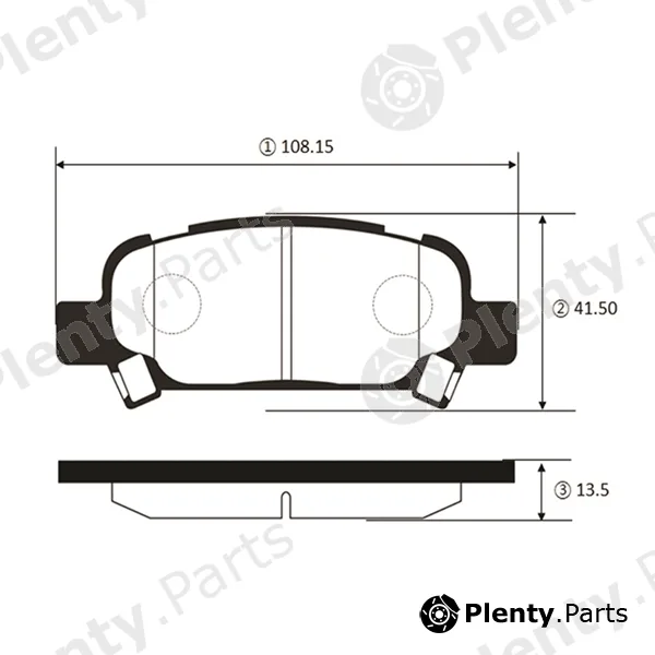 CTR GK1006 — Brake Pad Set, disc brake