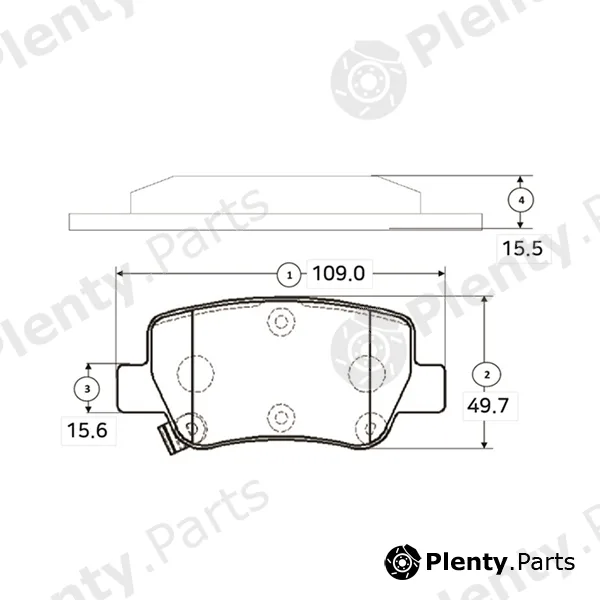 CTR GK1192 — Brake Pad Set, disc brake