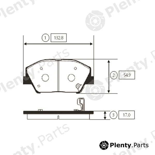 CTR GK0551 — Brake Pad Set, disc brake