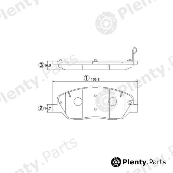 CTR GK1384 — Brake Pad Set, disc brake