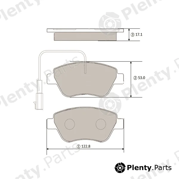 CTR GK1443 — Brake Pad Set, disc brake
