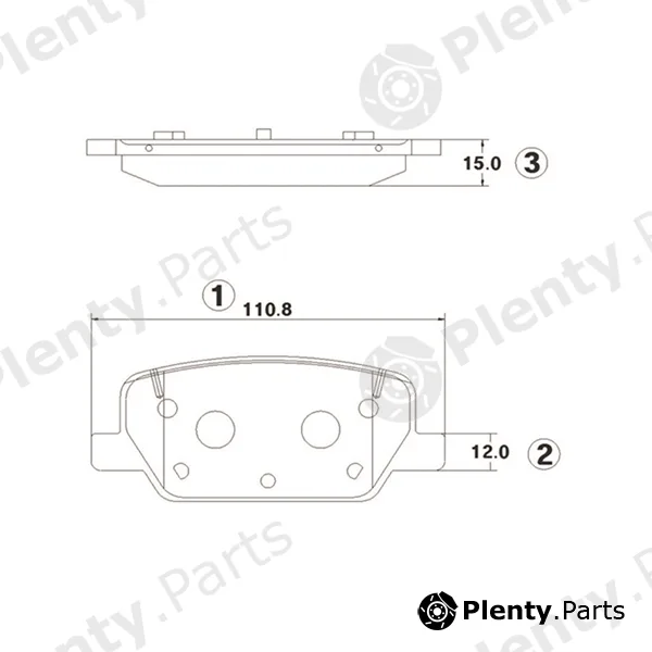 CTR GK1408 — Brake Pad Set, disc brake