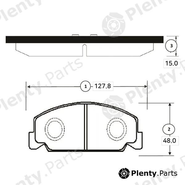 CTR GK0322 — Brake Pad Set, disc brake