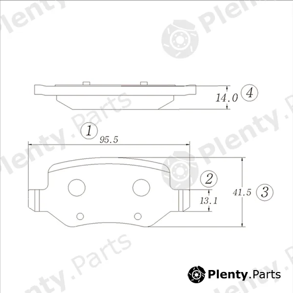 CTR GK0079 — Brake Pad Set, disc brake