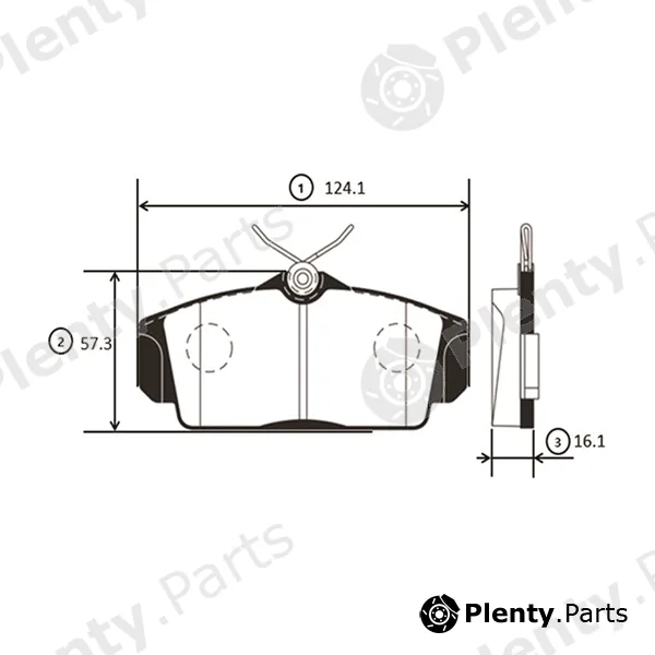 CTR GK0769 — Brake Pad Set, disc brake