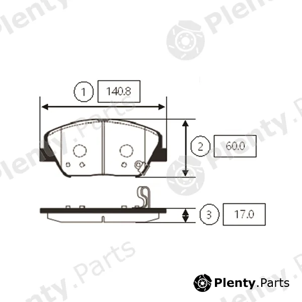 CTR GK0553 — Brake Pad Set, disc brake