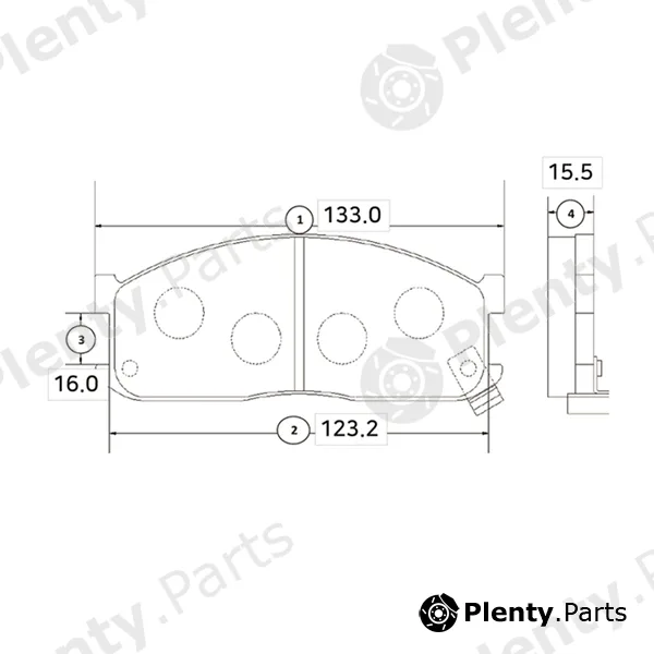 CTR GK0517 — Brake Pad Set, disc brake