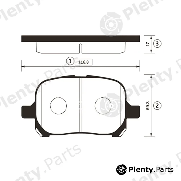 CTR GK1017 — Brake Pad Set, disc brake