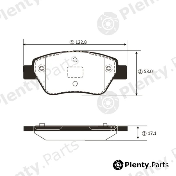 CTR GK1444 — Brake Pad Set, disc brake