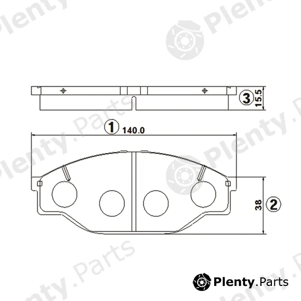 CTR GK1020 — Brake Pad Set, disc brake