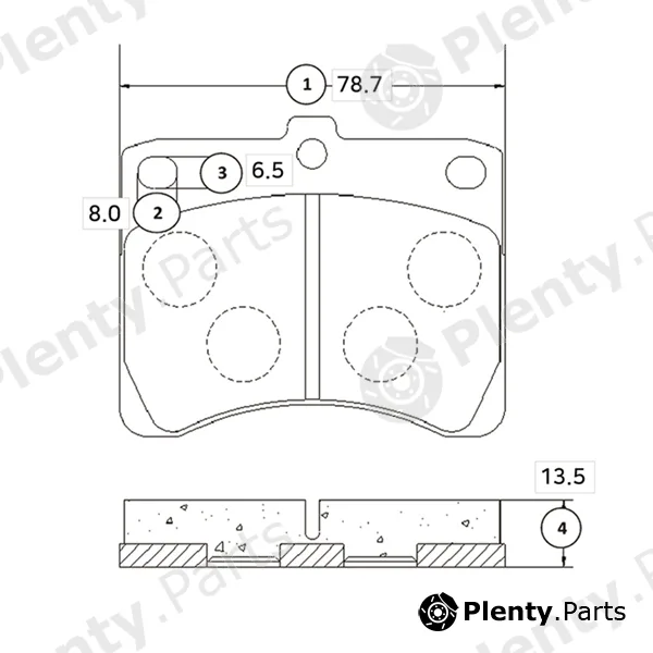 CTR GK0526 — Brake Pad Set, disc brake