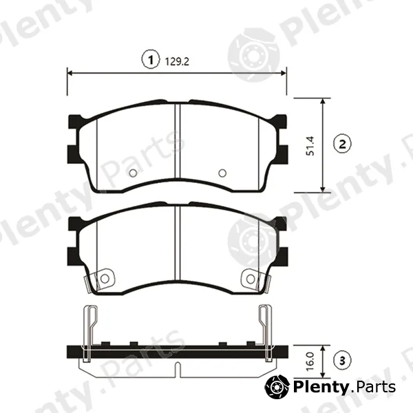 CTR GK0515 — Brake Pad Set, disc brake