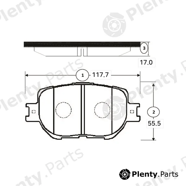 CTR GK1160 — Brake Pad Set, disc brake