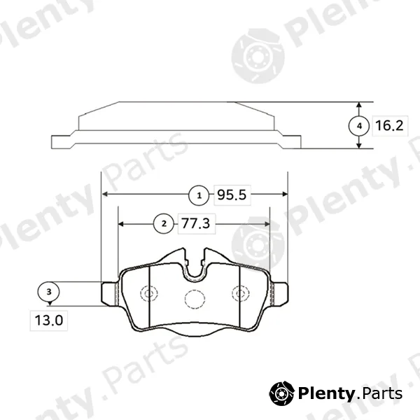 CTR GK0026 — Brake Pad Set, disc brake