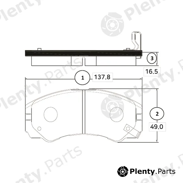 CTR GK0403 — Brake Pad Set, disc brake