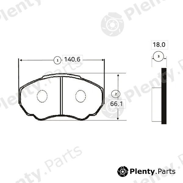 CTR GK0892 — Brake Pad Set, disc brake
