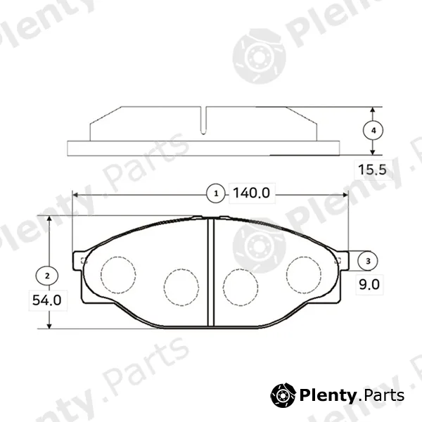 CTR GK1145 — Brake Pad Set, disc brake