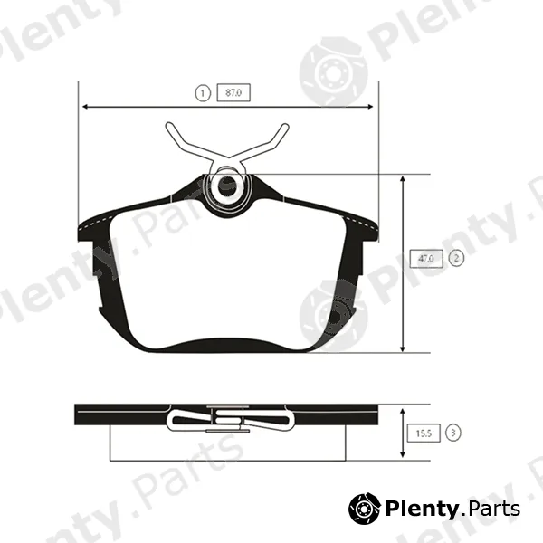 CTR GK0635 — Brake Pad Set, disc brake