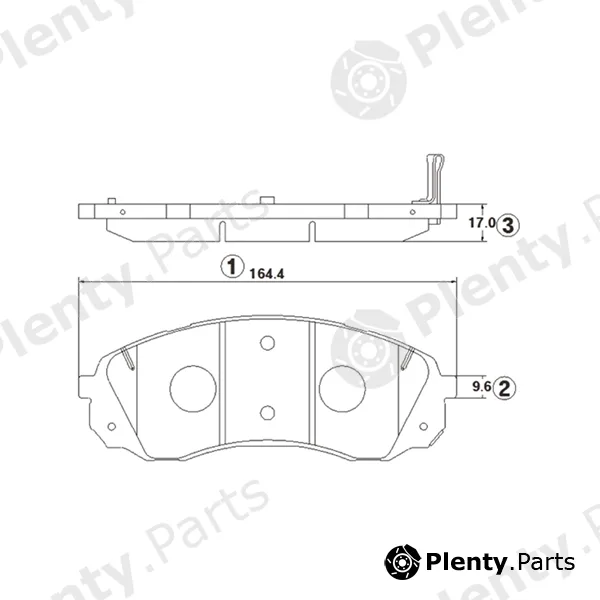 CTR GK1385 — Brake Pad Set, disc brake