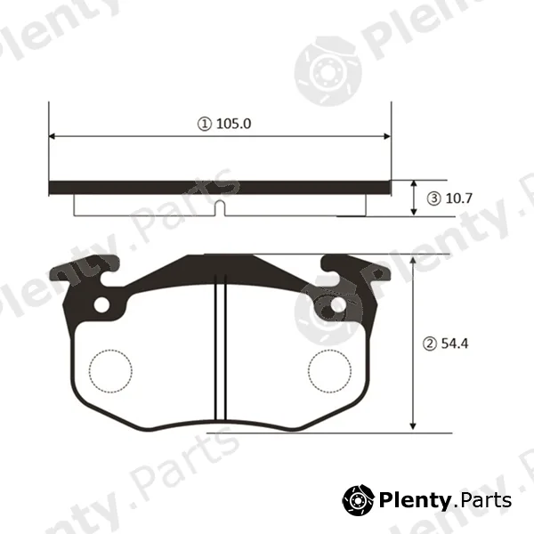 CTR GK1469 — Brake Pad Set, disc brake
