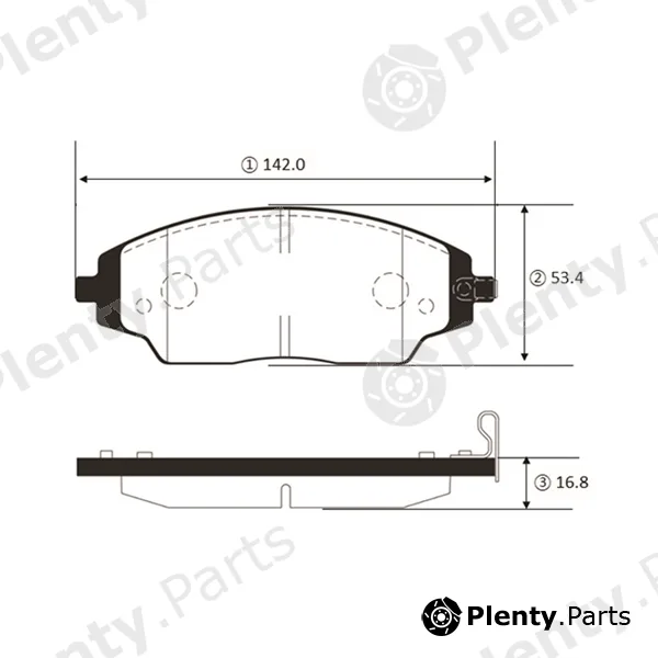 CTR GK1479 — Brake Pad Set, disc brake