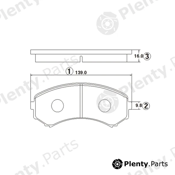 CTR GK0687 — Brake Pad Set, disc brake