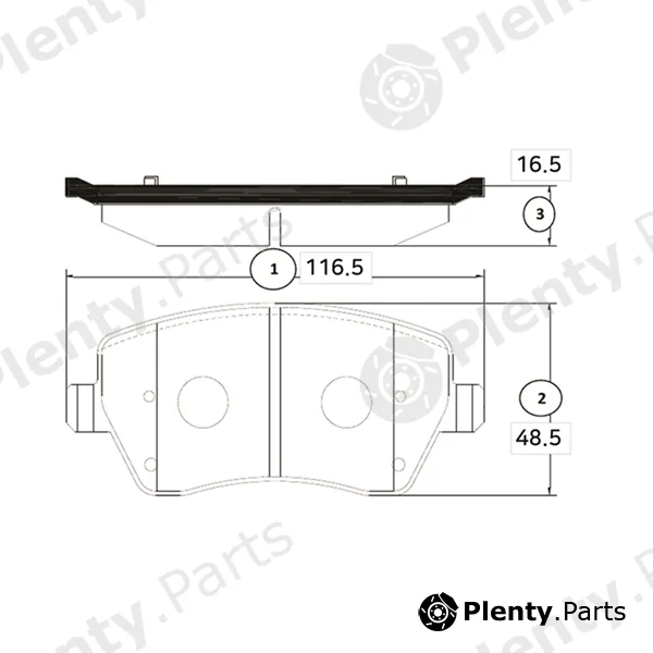 CTR GK0973 — Brake Pad Set, disc brake