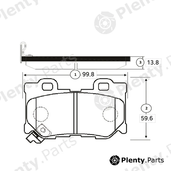 CTR GK0740 — Brake Pad Set, disc brake